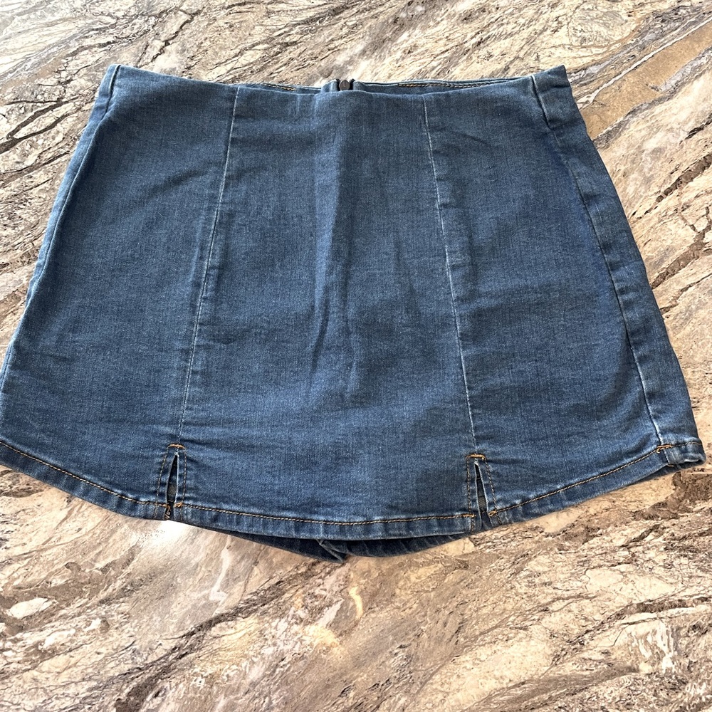 Denim Skort